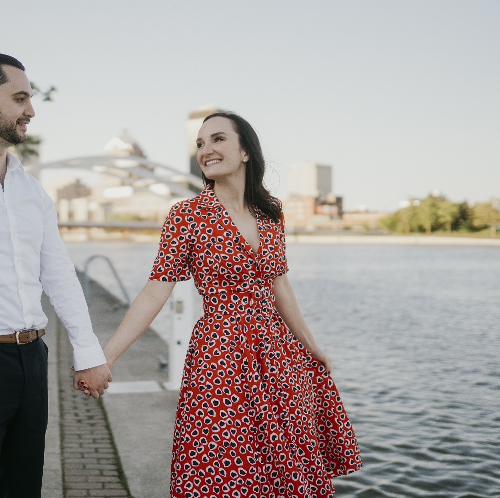 J-CREW a-line midi dress.